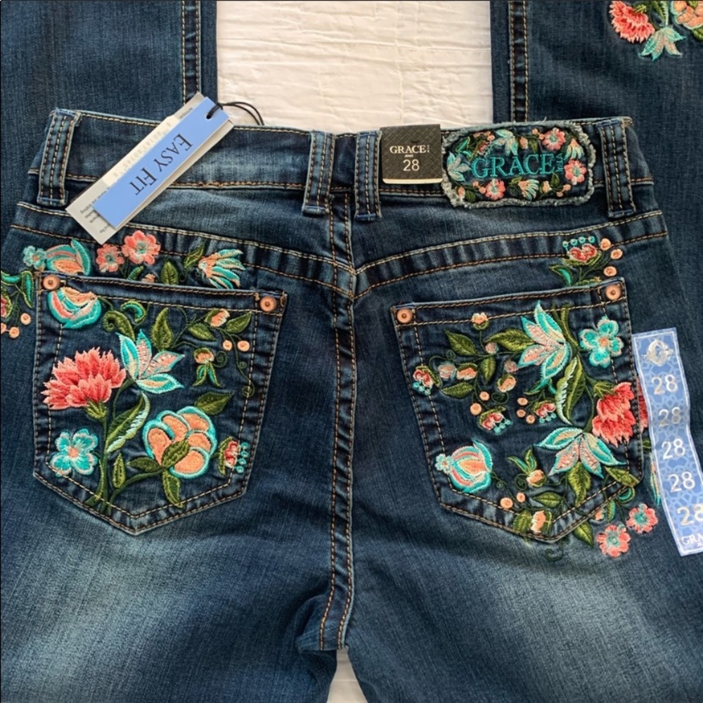 Last 1  🎉FINAL SALE 🎉Grace in LA Bootcut Jeans - Picture 6 of 8